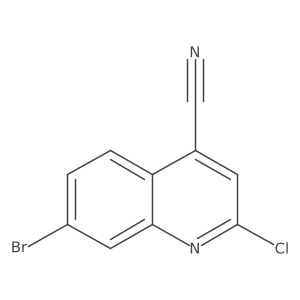 7-bromo-2-chloro-4-Quinolinecarbonitrile Structure