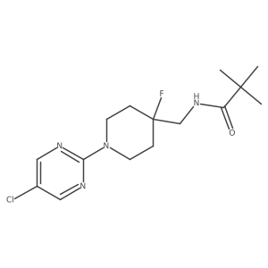 N-{[1-(5-chloropyrimidin-2-yl)-4-fluoropiperidin-4-yl]methyl}-2,2-dimethylpropanamide Structure