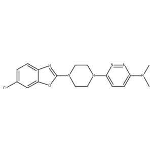 6-[4-(6-chloro-1,3-benzoxazol-2-yl)piperazin-1-yl]-N,N-dimethylpyridazin-3-amine Structure