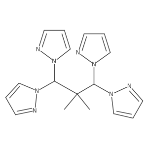Pyrazole, 1,1a(2),1a(2)a(2),1a(2)a(2)a(2)-(2,2-dimethylpropanediylidene)tetra- Structure