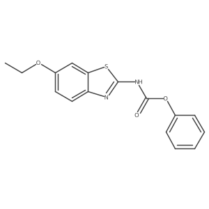 Carbamic acid, (6-ethoxy-2-benzothiazolyl)-, phenyl ester结构式
