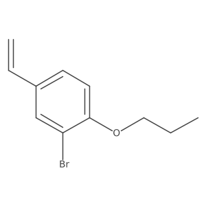 2-Bromo-1-propoxy-4-vinylbenzene结构式