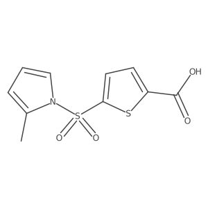 5-(2-Methylpyrrol-1-yl)sulfonylthiophene-2-carboxylic acid结构式
