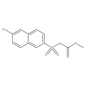 Methyl 2-[(6-chloro-2-naphthalenyl)sulfonyl]acetate结构式