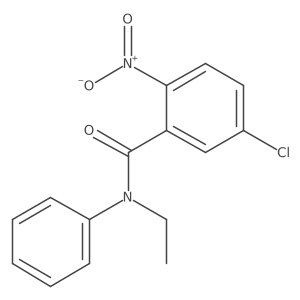 5-chloro-N-ethyl-2-nitro-N-phenylbenzamide Structure