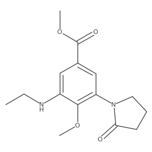 Methyl 3-(ethylamino)-4-methoxy-5-(2-oxopyrrolidin-1-yl)benzoate Structure