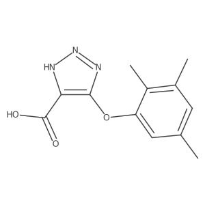 5-(2,3,5-Trimethylphenoxy)-1H-1,2,3-triazole-4-carboxylic acid结构式