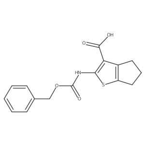 2-{[(benzyloxy)carbonyl]amino}-4H,5H,6H-cyclopenta[b]thiophene-3-carboxylic acid Structure