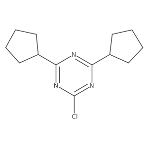 2-Chloro-4,6-dicyclopentyl-1,3,5-triazine结构式