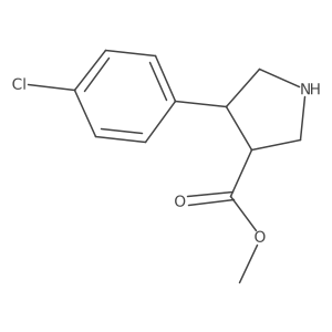 methyl (3S,4R)-4-(4-chlorophenyl)pyrrolidine-3-carboxylate Structure