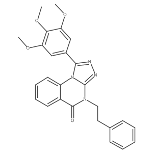 4-phenethyl-1-(3,4,5-trimethoxyphenyl)-[1,2,4]triazolo[4,3-a]quinazolin-5(4H)-one Structure