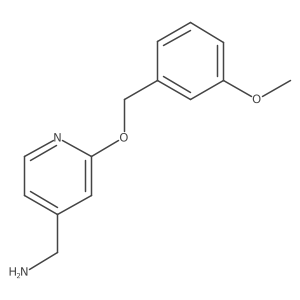 [2-[(3-Methoxyphenyl)methoxy]pyridin-4-yl]methanamine Structure