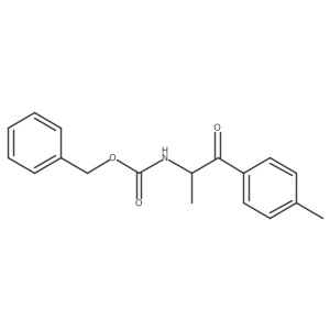 Benzyl [(1R)-1-methyl-2-(4-methylphenyl)-2-oxoethyl]carbamate结构式