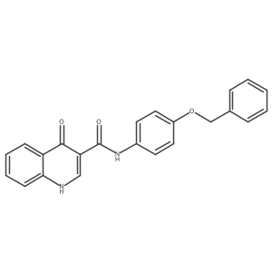 O=C(Nc1ccc(OCc2ccccc2)cc1)c1c[nH]c2ccccc2c1=O结构式