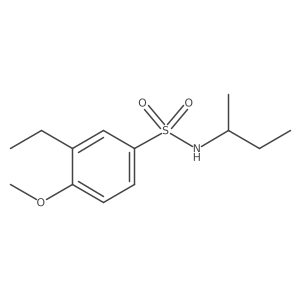 N-(sec-butyl)-3-ethyl-4-methoxybenzenesulfonamide结构式