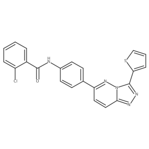 2-chloro-N-(4-(3-(thiophen-2-yl)-[1,2,4]triazolo[4,3-b]pyridazin-6-yl)phenyl)benzamide Structure