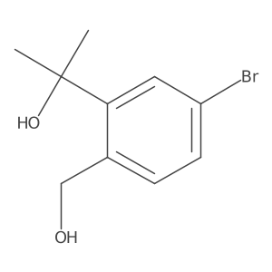 2-(5-Bromo-2-(hydroxymethyl)phenyl)propan-2-ol结构式