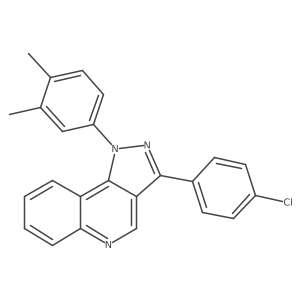 3-(4-chlorophenyl)-1-(3,4-dimethylphenyl)-1H-pyrazolo[4,3-c]quinoline Structure