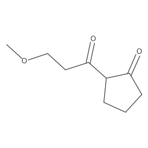 2-(3-Methoxypropanoyl)cyclopentan-1-one结构式