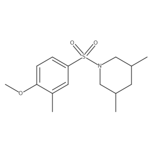 1-[(4-Methoxy-3-methylphenyl)sulfonyl]-3,5-dimethylpiperidine Structure