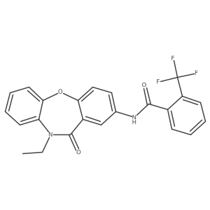 N-(10-ethyl-11-oxo-10,11-dihydrodibenzo[b,f][1,4]oxazepin-2-yl)-2-(trifluoromethyl)benzamide Structure