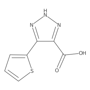 4-(thiophen-2-yl)-1H-1,2,3-triazole-5-carboxylic acid Structure