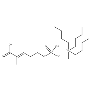 CC(=CCCOP(=O)([O-])O)C(=O)O.CCCC[N+](C)(CCCC)CCCC结构式