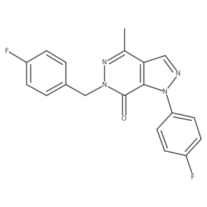 6-(4-fluorobenzyl)-1-(4-fluorophenyl)-4-methyl-1H-pyrazolo[3,4-d]pyridazin-7(6H)-one Structure