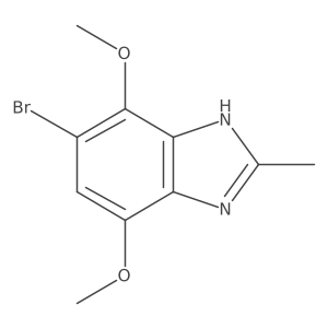 6-Bromo-4,7-dimethoxy-2-methyl-1H-benzimidazole结构式