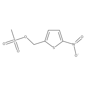 (5-Nitrothiophen-2-yl)methyl methanesulfonate结构式