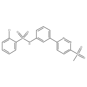 2-chloro-N-(3-(6-(methylsulfonyl)pyridazin-3-yl)phenyl)benzenesulfonamide Structure
