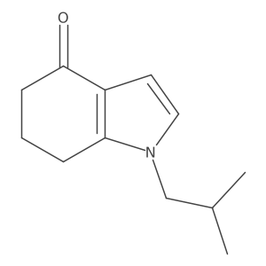 1,5,6,7-Tetrahydro-1-(2-methylpropyl)-4h-indol-4-one结构式