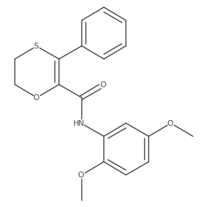 N-(2,5-dimethoxyphenyl)-3-phenyl-5,6-dihydro-1,4-oxathiine-2-carboxamide Structure