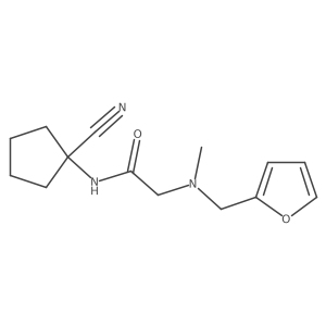 N-(1-cyanocyclopentyl)-2-{[(furan-2-yl)methyl](methyl)amino}acetamide Structure