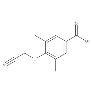 4-(Cyanomethoxy)-3,5-dimethylbenzoic acid结构式