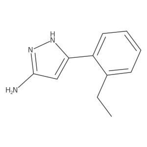 3-(2-Ethylphenyl)-1H-pyrazol-5-amine结构式