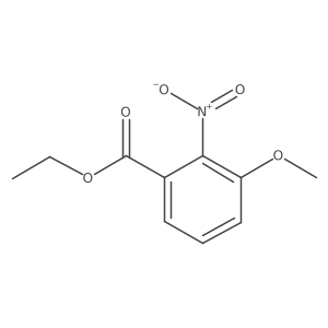 Ethyl 3-methoxy-2-nitrobenzoate结构式