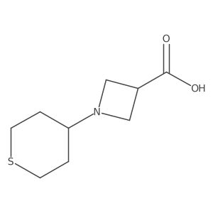 1-(Thian-4-yl)azetidine-3-carboxylic acid结构式