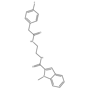 N-(2-{[(4-fluorophenyl)acetyl]amino}ethyl)-1-methyl-1H-indole-2-carboxamide Structure