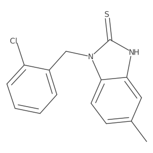 1-[(2-chlorophenyl)methyl]-5-methyl-1H-1,3-benzodiazole-2-thiol Structure