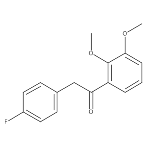 1-(2,3-Dimethoxyphenyl)-2-(4-fluorophenyl)ethanone结构式