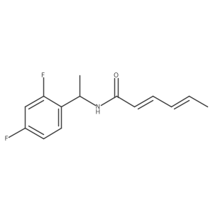 N-[1-(2,4-Difluorophenyl)ethyl]-2,4-hexadienamide结构式