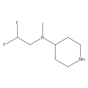 N-(2,2-difluoroethyl)-N-methylpiperidin-4-amine Structure