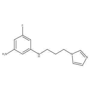 5-Fluoro-N1-[3-(1H-imidazol-1-yl)propyl]-1,3-benzenediamine Structure