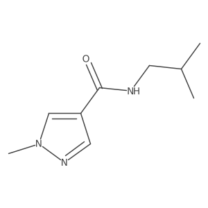 N-Isobutyl-1-methyl-1H-pyrazole-4-carboxamide Structure
