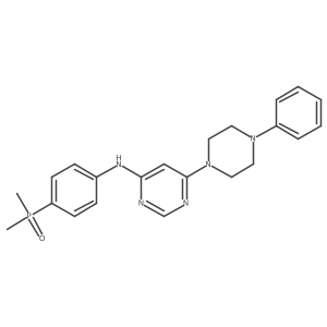 N-[4-(dimethylphosphoryl)phenyl]-6-(4-phenylpiperazin-1-yl)pyrimidin-4-amine Structure