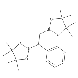(R)-2,2'-(1-Phenylethane-1,2-diyl)bis(4,4,5,5-tetramethyl-1,3,2-dioxaborolane) Structure