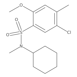 [(5-Chloro-2-methoxy-4-methylphenyl)sulfonyl]cyclohexylmethylamine Structure