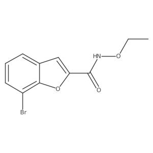 7-Bromo-N-ethoxybenzofuran-2-carboxamide Structure