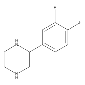 (R)-2-(3,4-Difluorophenyl)piperazine Structure